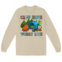Mushroom camp more worry less Long Sleeve Tee - AdoDesignShop