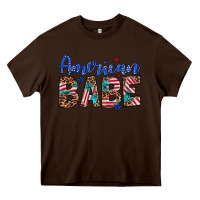 Chocolate Brown american babe Heavy Core Tee - Artiststas