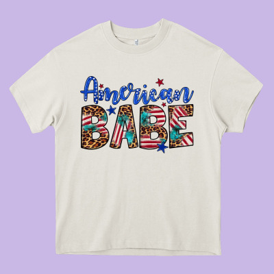 American Babe Heavy Core Tee Designed By Artiststas