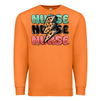 Carrot nurse leopard lightning bolt Premium Sweatshirt - MaliasSmallBusiness