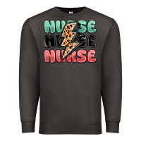 Smoke nurse leopard lightning bolt Premium Sweatshirt - MaliasSmallBusiness