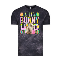 Cloud Black Do the bunny hop Easter Day Vintage Tee - Neo Western