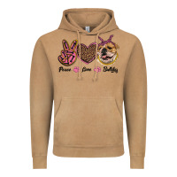 Peace Love Bulldog Vintage Hoodie | Teevron