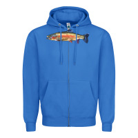 True Royal Rainbow Trout Zipper Hoodie - LillyAllenDesigns