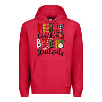 Cardinal Merry Teacher Bright Students Christmas Premium Hoodie - LillyAllenDesigns