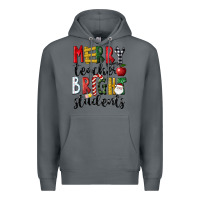 Rock Merry Teacher Bright Students Christmas Premium Hoodie - LillyAllenDesigns