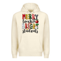 Sandshell Merry Teacher Bright Students Christmas Premium Hoodie - LillyAllenDesigns