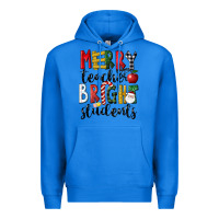 True Royal Merry Teacher Bright Students Christmas Premium Hoodie - LillyAllenDesigns