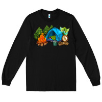 Black camp in the woods Long Sleeve Tee - AdoDesignShop