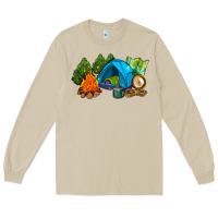 Mushroom camp in the woods Long Sleeve Tee - AdoDesignShop