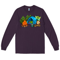 Plum camp in the woods Long Sleeve Tee - AdoDesignShop