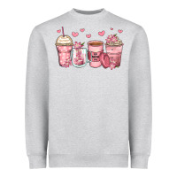 Heather Grey mother's day floral coffee cups Heavyweight Sweatshirt - Zillion Design Studio