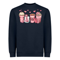 Navy mother's day floral coffee cups Heavyweight Sweatshirt - Zillion Design Studio