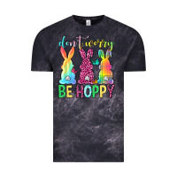 Cloud Black Don't worry be hoppy Easter Day Vintage Tee - Neo Western
