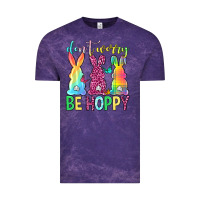 Cloud Purple Don't worry be hoppy Easter Day Vintage Tee - Neo Western