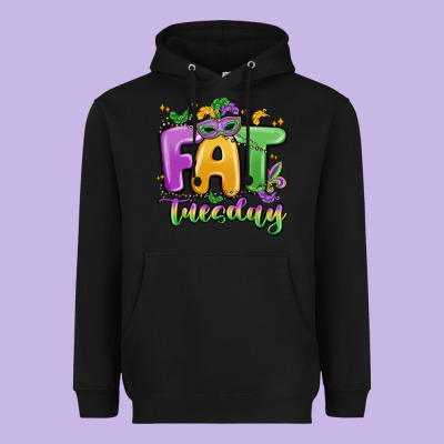 Fat Tuesday Heavyweight Hoodie Designed By Maliassmallbusiness