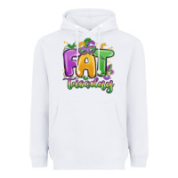 White fat tuesday Heavyweight Hoodie - MaliasSmallBusiness