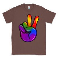 Chestnut pride peace hand Classic Tee - JahusDesignShop