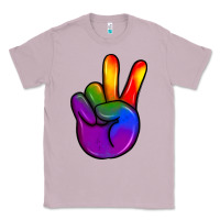 Lilac pride peace hand Classic Tee - JahusDesignShop