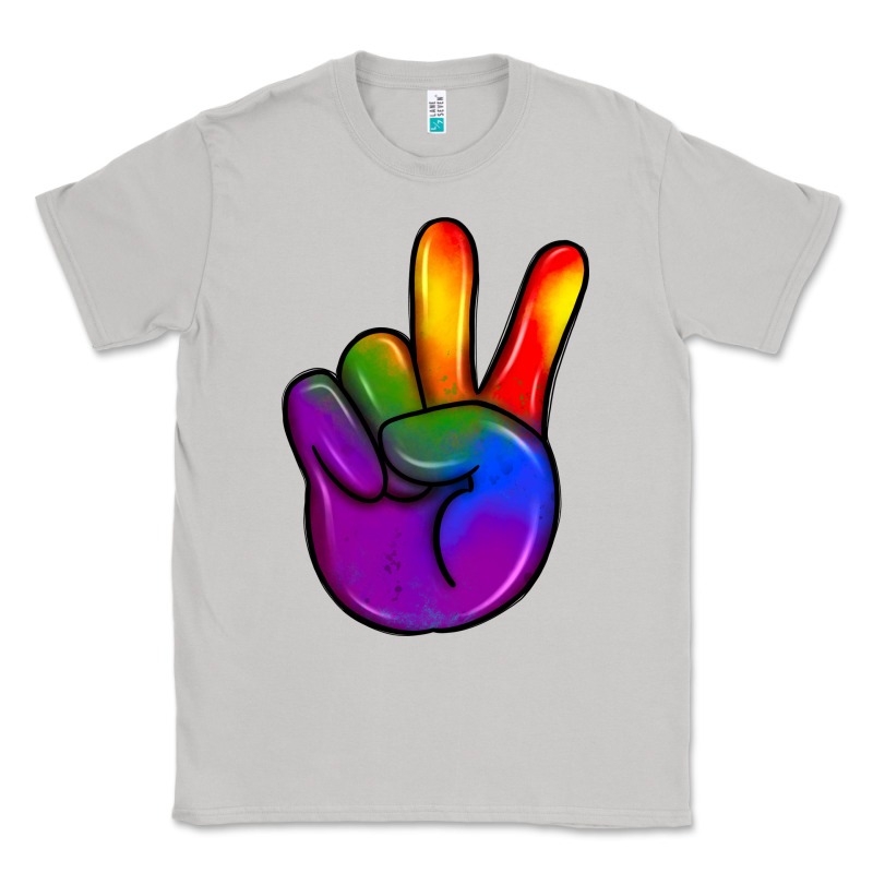 Pride Peace Hand Classic Tee by JahusDesignShop | Teevron