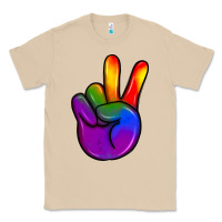 Mushroom pride peace hand Classic Tee - JahusDesignShop