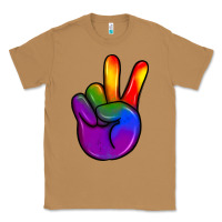 Toasted Coconut pride peace hand Classic Tee - JahusDesignShop