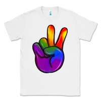 White pride peace hand Classic Tee - JahusDesignShop