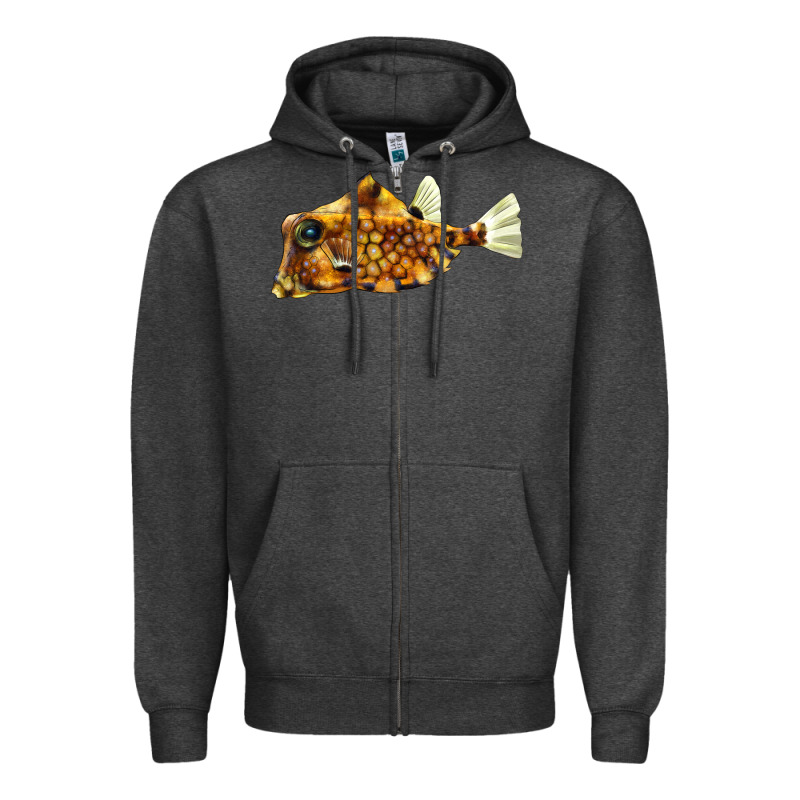 Humpback Turretfish Zipper Hoodie by LillyAllenDesigns | Teevron
