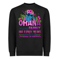 Black ohana means family Heavyweight Sweatshirt - Zillion Design Studio