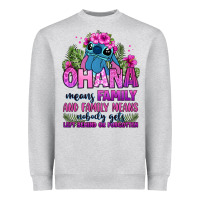 Heather Grey ohana means family Heavyweight Sweatshirt - Zillion Design Studio