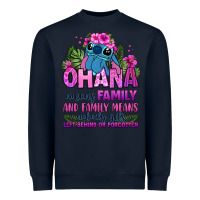 Navy ohana means family Heavyweight Sweatshirt - Zillion Design Studio
