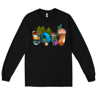 Black camp coffee cups ado Long Sleeve Tee - AdoDesignShop