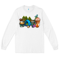 White camp coffee cups ado Long Sleeve Tee - AdoDesignShop