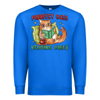 True Royal purrfect cozy reading vibes Premium Sweatshirt - MaliasSmallBusiness