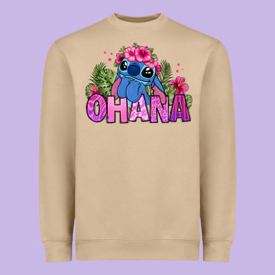 Ohana Stitch Heavyweight Sweatshirt Designed By Zillion Design Studio