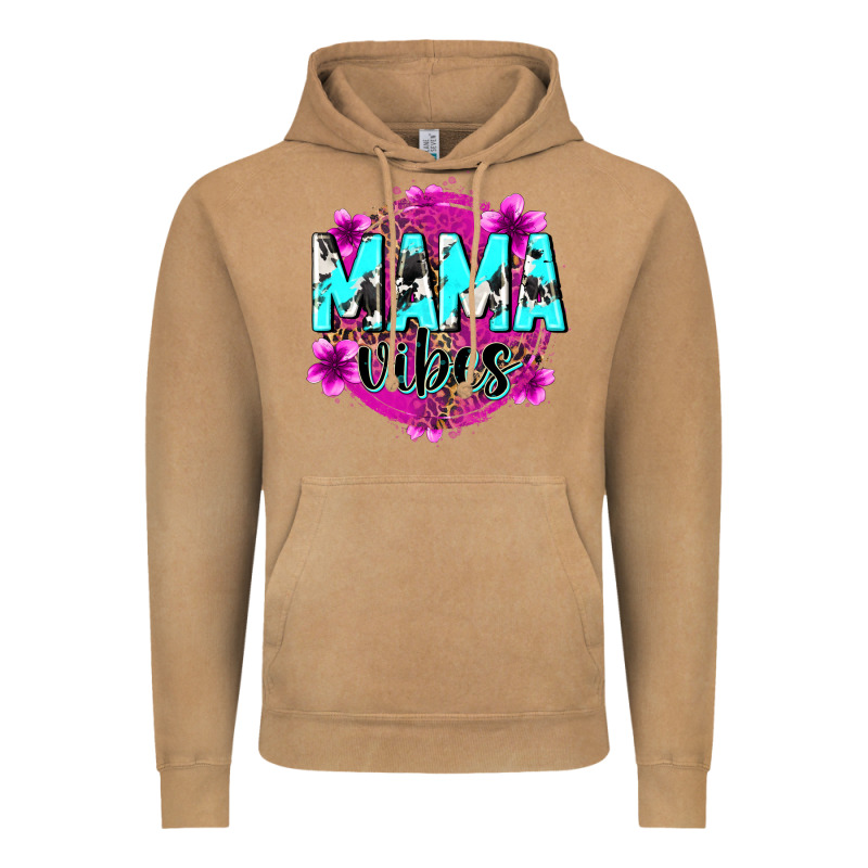 Mama Vibes Vintage Hoodie by Zillion Design Studio | Teevron