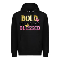 Black bold beautiful blessed Premium Hoodie - LillyAllenDesigns