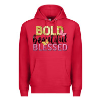 Cardinal bold beautiful blessed Premium Hoodie - LillyAllenDesigns