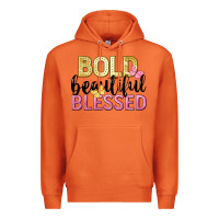 Carrot bold beautiful blessed Premium Hoodie - LillyAllenDesigns