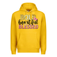 Lemon bold beautiful blessed Premium Hoodie - LillyAllenDesigns