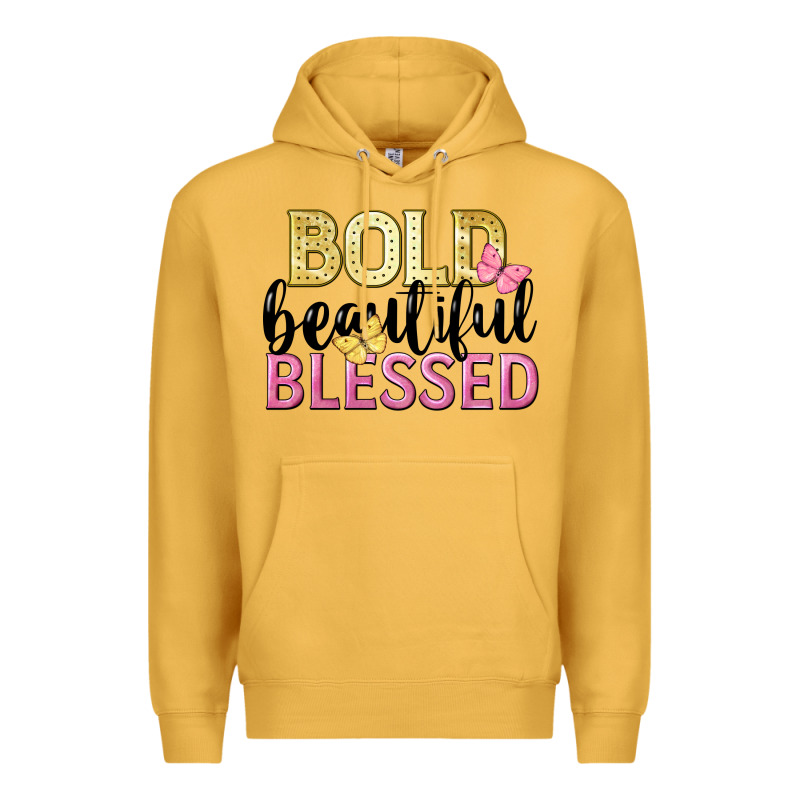 Bold Beautiful Blessed Premium Hoodie by LillyAllenDesigns | Teevron