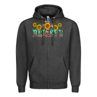 Charcoal Heather western believe sunflowers flowers Zipper Hoodie - BarkalooDesign