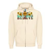 Sandshell western believe sunflowers flowers Zipper Hoodie - BarkalooDesign