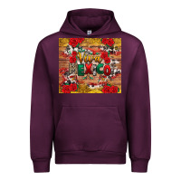 Mauve Wine Viva Mexico Urban Hoodie - texasbilliewilder