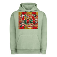Pigment Oil Green Viva Mexico Urban Hoodie - texasbilliewilder