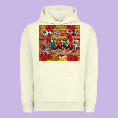 Viva Mexico Urban Hoodie Designed By Texasbilliewilder