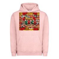 Pigment Salmon Viva Mexico Urban Hoodie - texasbilliewilder