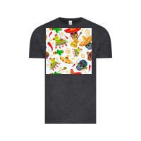 Vintage Black mexico seamless pattern Vintage Tee - FaDigitalArtStudio