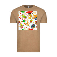 Vintage Coffee mexico seamless pattern Vintage Tee - FaDigitalArtStudio