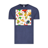 Vintage Denim mexico seamless pattern Vintage Tee - FaDigitalArtStudio